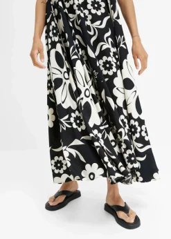 Damen bonprix Bekleidung·Pullover & Strickjacken|Kleider|weites Trägerkleid aus fließender Viskose