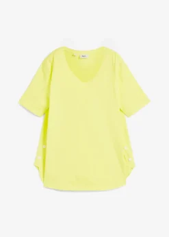 Damen bonprix Shirts & Tops|Weites T-Shirt aus Bio-Baumwolle