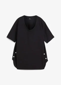 Damen bonprix Shirts & Tops|Weites T-Shirt aus Bio-Baumwolle