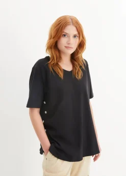 Damen bonprix Shirts & Tops|Weites T-Shirt aus Bio-Baumwolle
