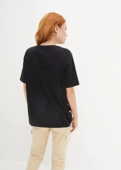 Damen bonprix Shirts & Tops|Weites T-Shirt aus Bio-Baumwolle