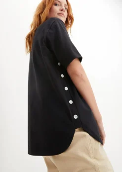 Damen bonprix Shirts & Tops|Weites T-Shirt aus Bio-Baumwolle