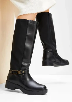 Damen bonprix Schuhe & Accessoires In Spezialgrößen·Weite Schuhe|Schuhe & Accessoires In Spezialgrößen·Elastischer Schaft|Weitschaftstiefel