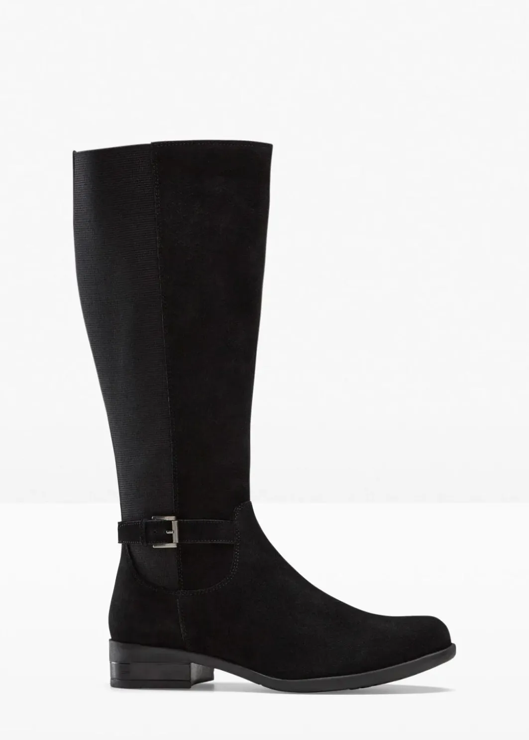 Outlet Weitschaftstiefel aus Leder Damen Stiefel|Schuhe & Accessoires In Spezialgrößen·Elastischer Schaft