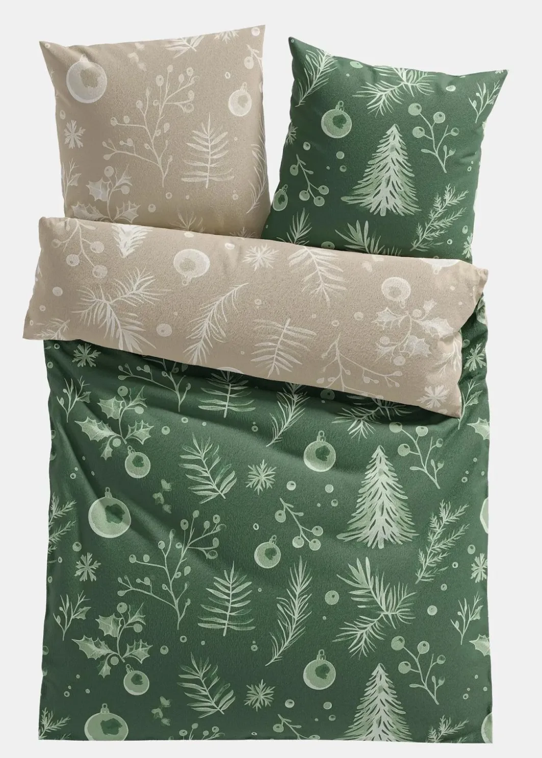 Online Wendebettwäsche mit floralem Weihnachtsmuster Bettwäsche|Weihnachtsdeko & -Textilien·Bettwäsche