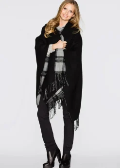 Sale Wende-Poncho Damen Ponchos|Schuhe & Accessoires In Spezialgrößen·Tücher & Ponchos
