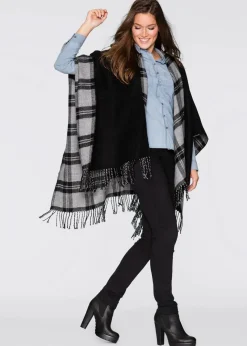 Sale Wende-Poncho Damen Ponchos|Schuhe & Accessoires In Spezialgrößen·Tücher & Ponchos