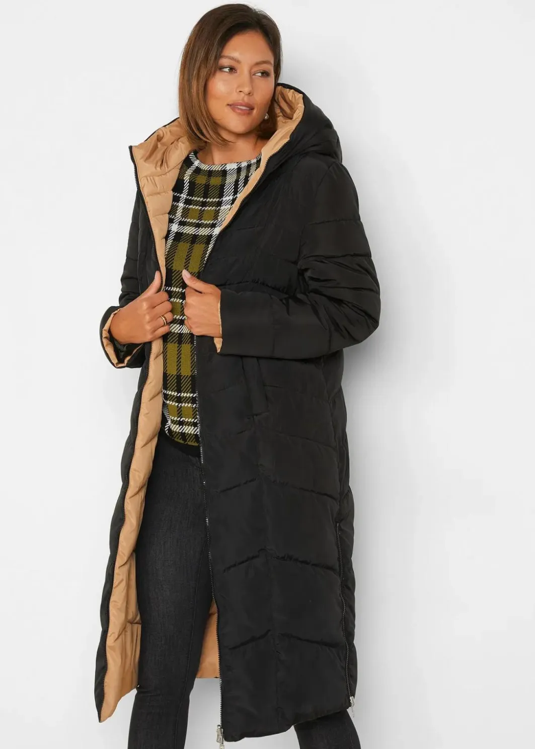 Damen bonprix Jacken & Mäntel|Bekleidung·Hosen|Wende-Steppmantel