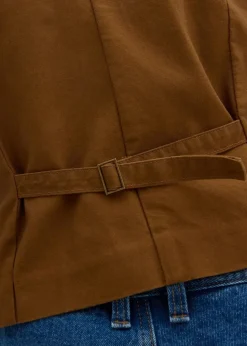 Herren bonprix Große Größen|Jacken & Mäntel|Weste aus Baumwollcanvas