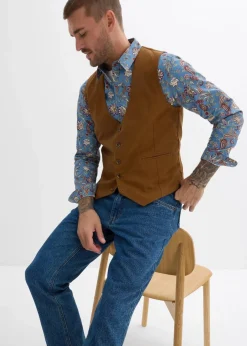 Herren bonprix Große Größen|Jacken & Mäntel|Weste aus Baumwollcanvas