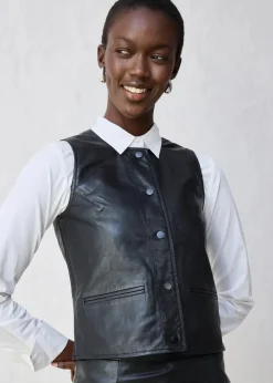Damen bonprix Bekleidung·Hosen|Jacken & Mäntel|Weste aus Lammnappa