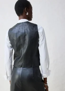 Damen bonprix Bekleidung·Hosen|Jacken & Mäntel|Weste aus Lammnappa