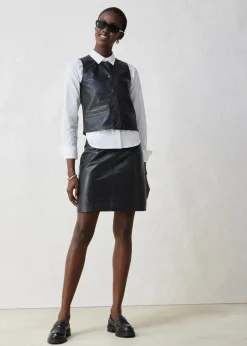 Damen bonprix Bekleidung·Hosen|Jacken & Mäntel|Weste aus Lammnappa