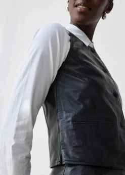 Damen bonprix Bekleidung·Hosen|Jacken & Mäntel|Weste aus Lammnappa