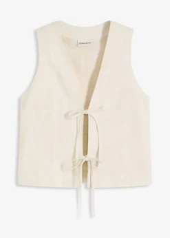 Clearance Weste mit Schleifen Damen Bekleidung·Hosen|Jacken & Mäntel