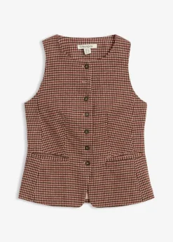 Damen bonprix Bekleidung·Hosen|Jacken & Mäntel|Weste mit Wollanteil