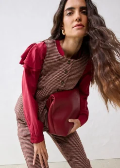 Damen bonprix Bekleidung·Hosen|Jacken & Mäntel|Weste mit Wollanteil
