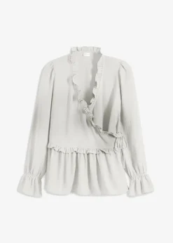 Sale Wickelbluse Damen Bekleidung·Jacken & Mäntel|Blusen & Tuniken