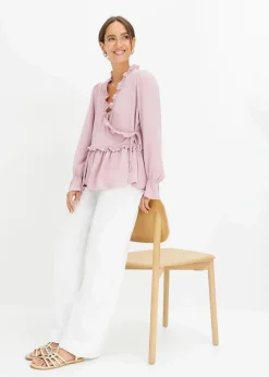 Damen bonprix Blusen & Tuniken|Bekleidung·Jacken & Mäntel|Wickelbluse