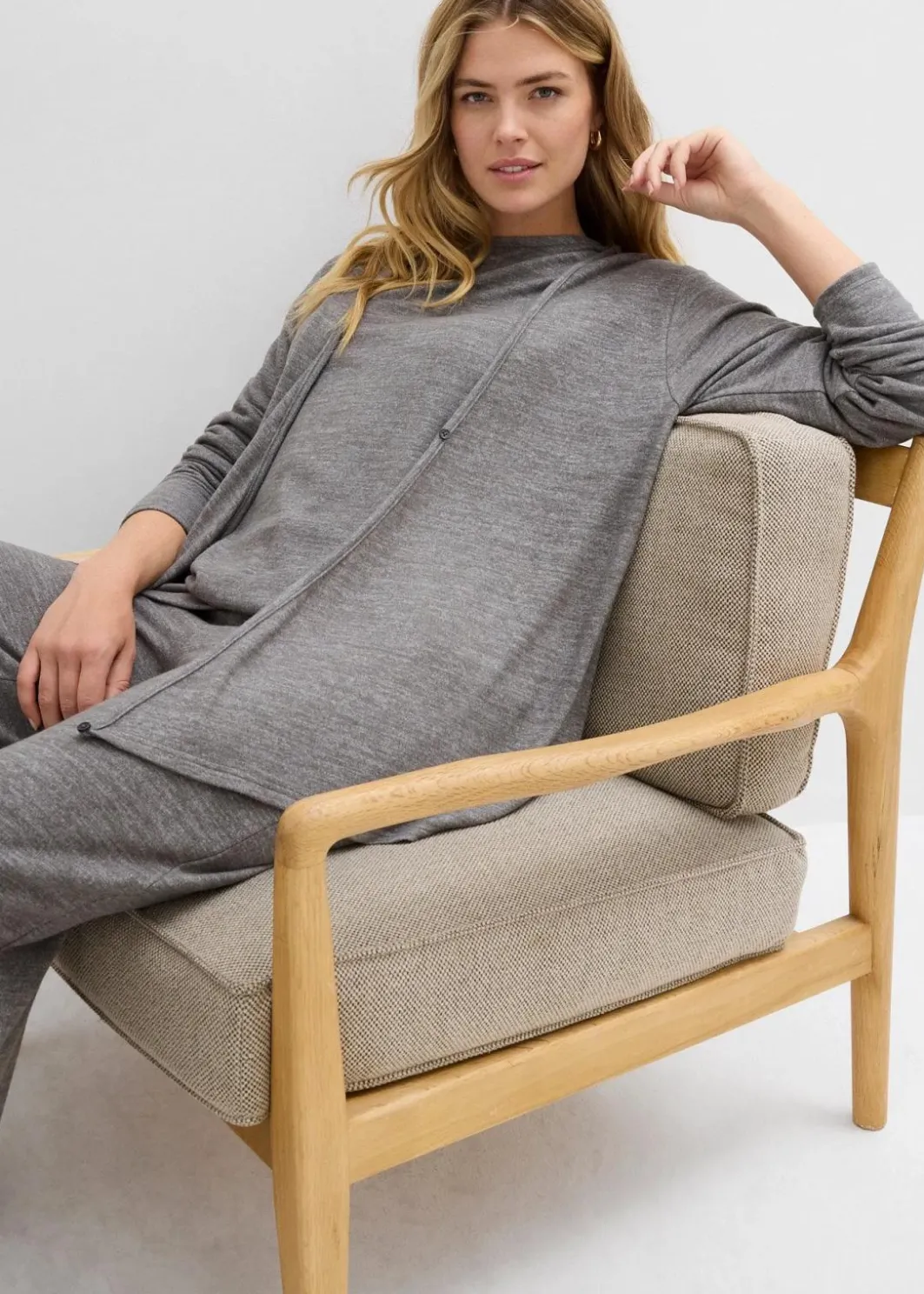 New Wickelcardigan in Strickoptik Damen Bekleidung·Jeans|Zweiteiler & Sets