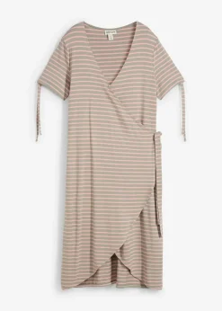 Online Wickelkleid aus fließendem Viskose-Elasthan-Mix Damen Bekleidung·Pullover & Strickjacken|Kleider