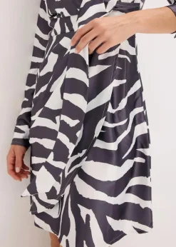 Best Wickelkleid aus fließendem Satin Damen Bekleidung·Pullover & Strickjacken|Kleider
