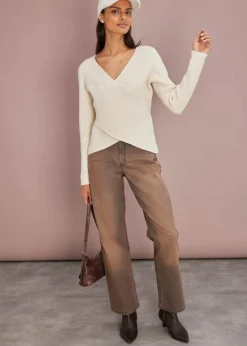 Clearance Wickelpullover Damen Bekleidung·Umstandsmode|Bekleidung·Jeans