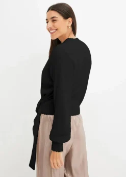 Best Wickelpullover mit Accessoire Damen Bekleidung·Umstandsmode|Strickmode