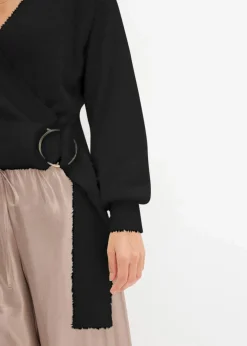 Best Wickelpullover mit Accessoire Damen Bekleidung·Umstandsmode|Strickmode