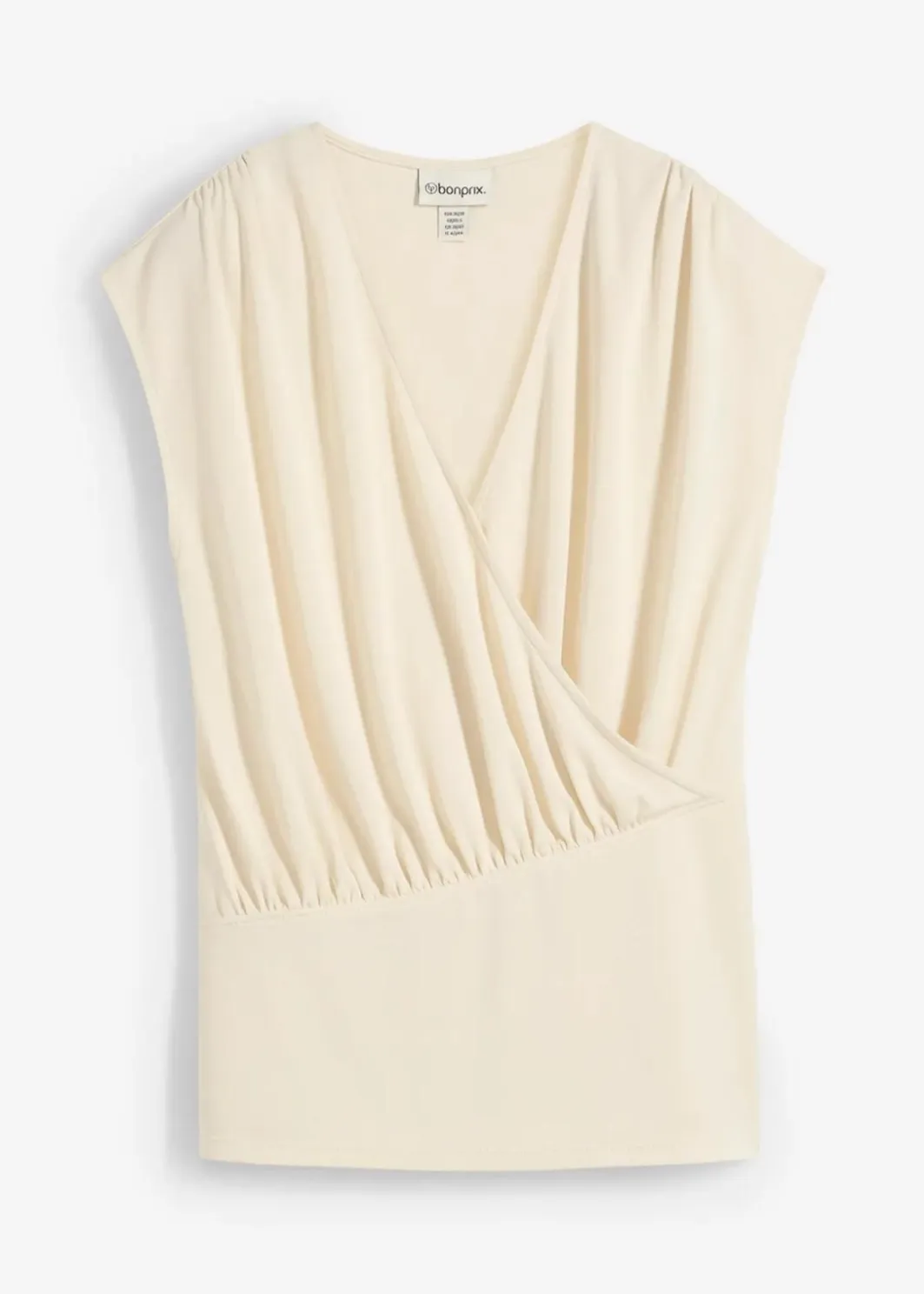 New Wickelshirt aus fließendem Viskose-Mix Damen Shirts & Tops