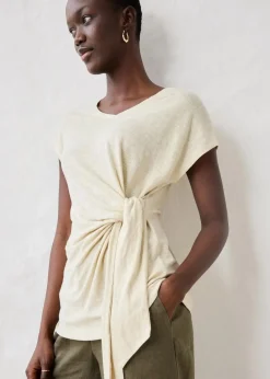 Damen bonprix Shirts & Tops|Premium|Wickelshirt aus reinem Leinen