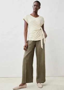 Damen bonprix Shirts & Tops|Premium|Wickelshirt aus reinem Leinen