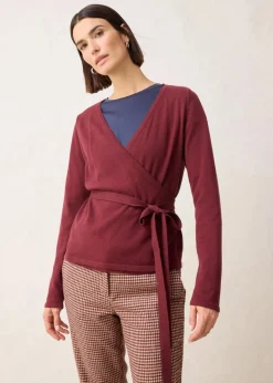 Clearance Wickelstrickjacke mit Merinowolle Damen Bekleidung·Jeans|Pullover & Strickjacken