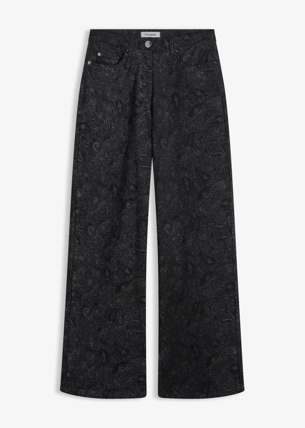 Damen bonprix Bekleidung·Kleider|Hosen|Wide Leg Hose aus Baumwollstretch