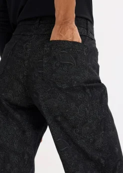 Damen bonprix Bekleidung·Kleider|Hosen|Wide Leg Hose aus Baumwollstretch