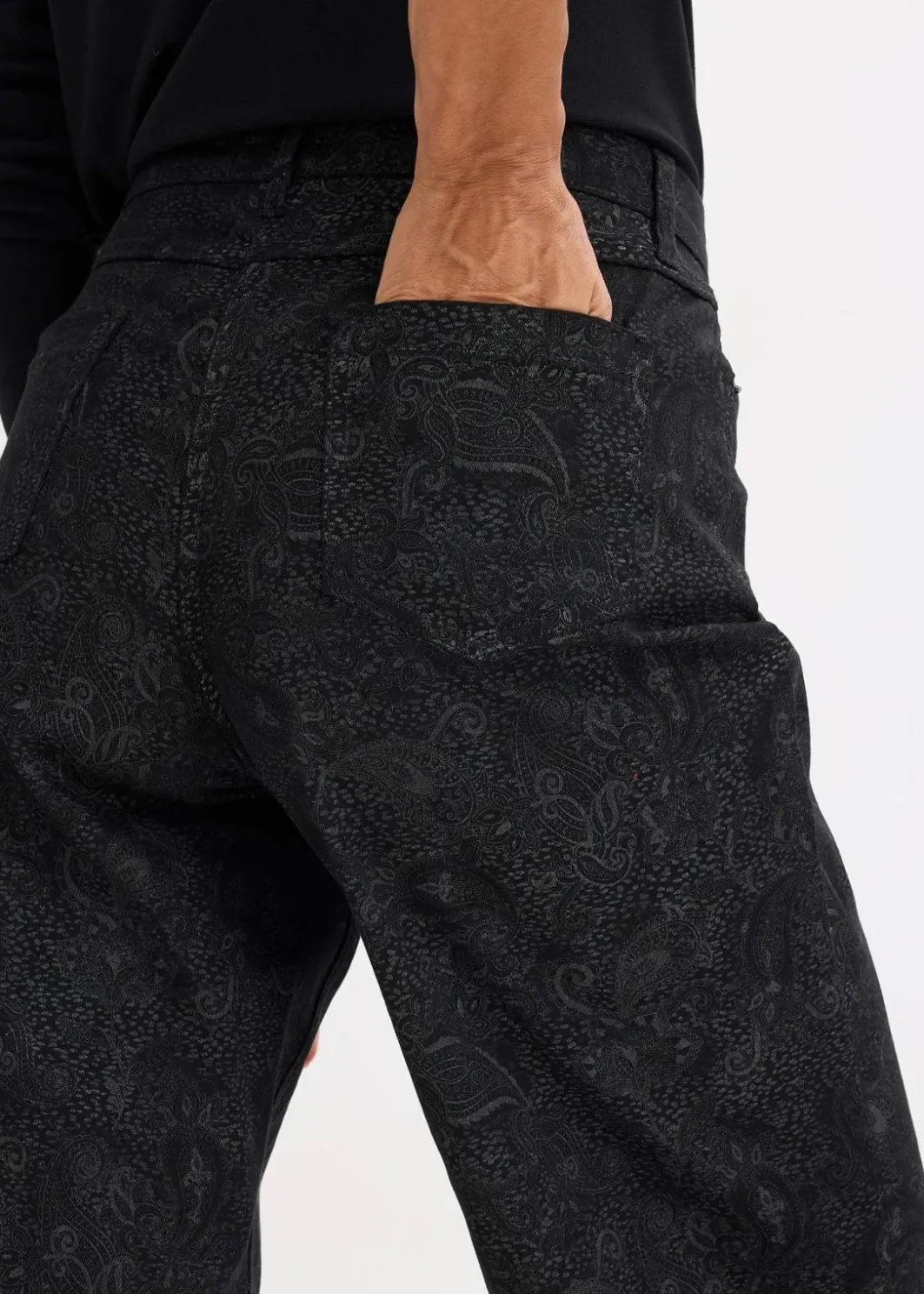 Damen bonprix Bekleidung·Kleider|Hosen|Wide Leg Hose aus Baumwollstretch