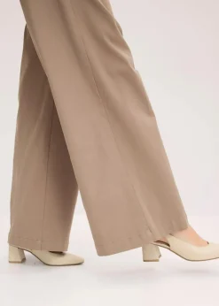 Damen bonprix Hosen|Wide Leg Hose mit Stretch