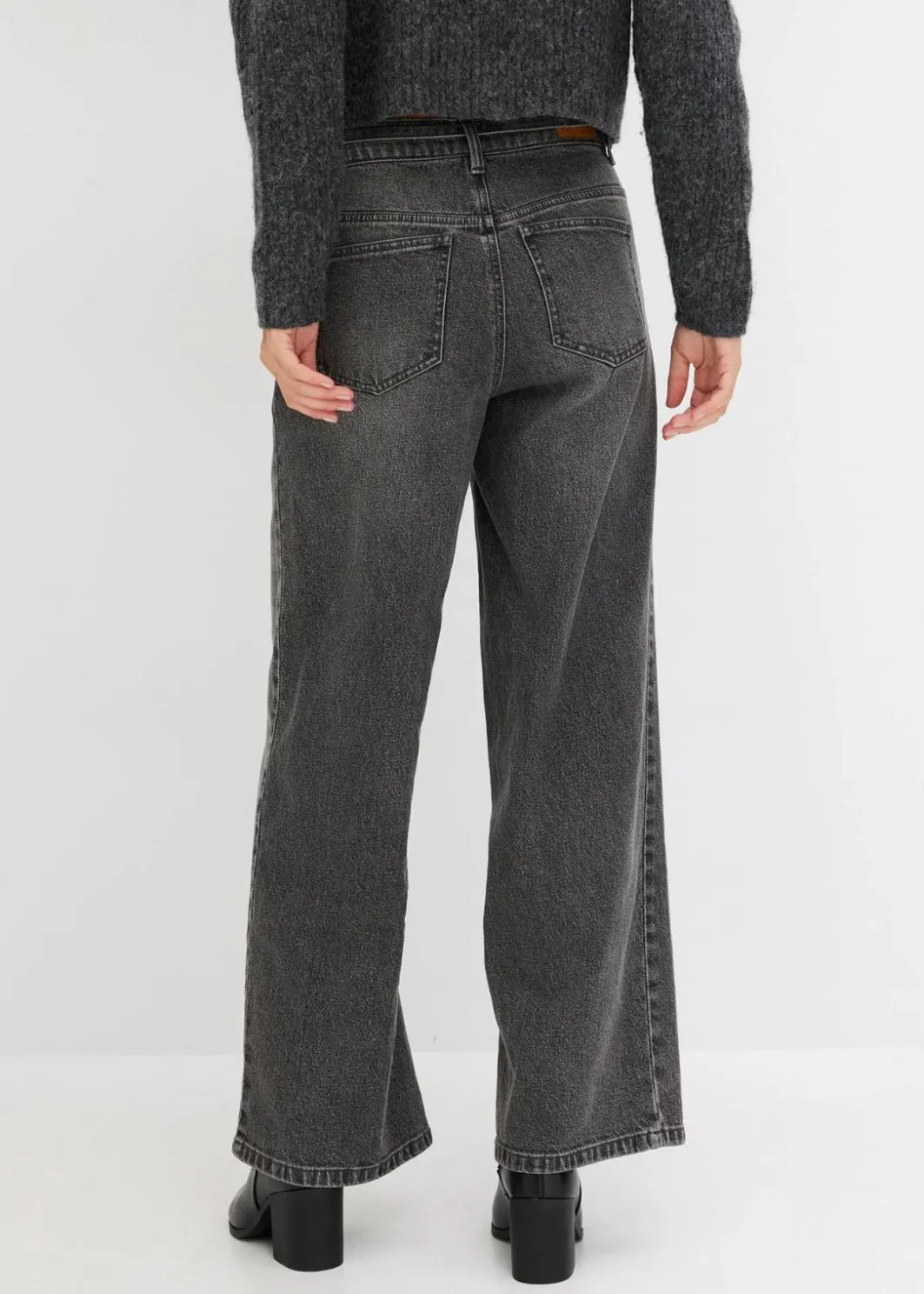Hot Wide Leg Jeans Mid Waist Damen Jeans|Bekleidung·Shirts & Tops