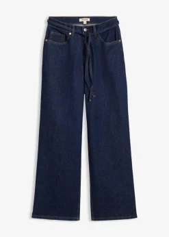 Damen bonprix Bekleidung·Shirts & Tops|Jeans|Wide Leg Jeans Mid Waist