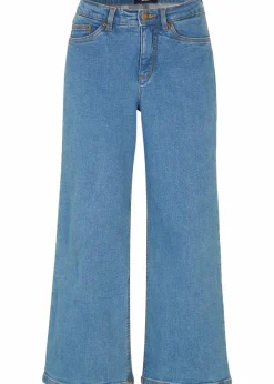 New Wide Leg Jeans Mid Waist, cropped Damen Bekleidung·Shirts & Tops|Jeans