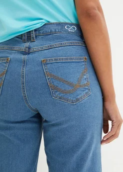 New Wide Leg Jeans Mid Waist, cropped Damen Bekleidung·Shirts & Tops|Jeans