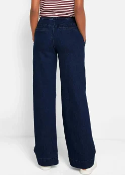Discount Wide Leg Jeans Mid Waist, Stretch Damen Kurzgrößen|Bekleidung·Shirts & Tops