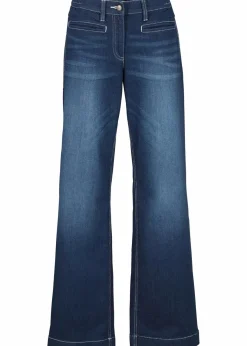 Clearance Wide Leg Jeans Mid Waist, Bequembund Damen Jeans|Bekleidung·Shirts & Tops