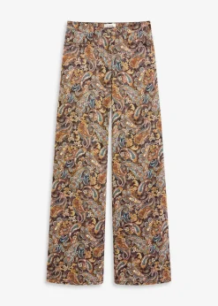 Wide Leg Stretchhose mit Baumwolle Damen Bekleidung·Kleider|Hosen