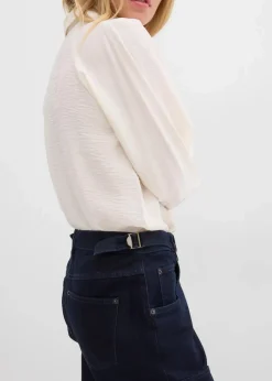 Wide-Leg Jeans Mid Waist Damen Jeans|Kurzgrößen