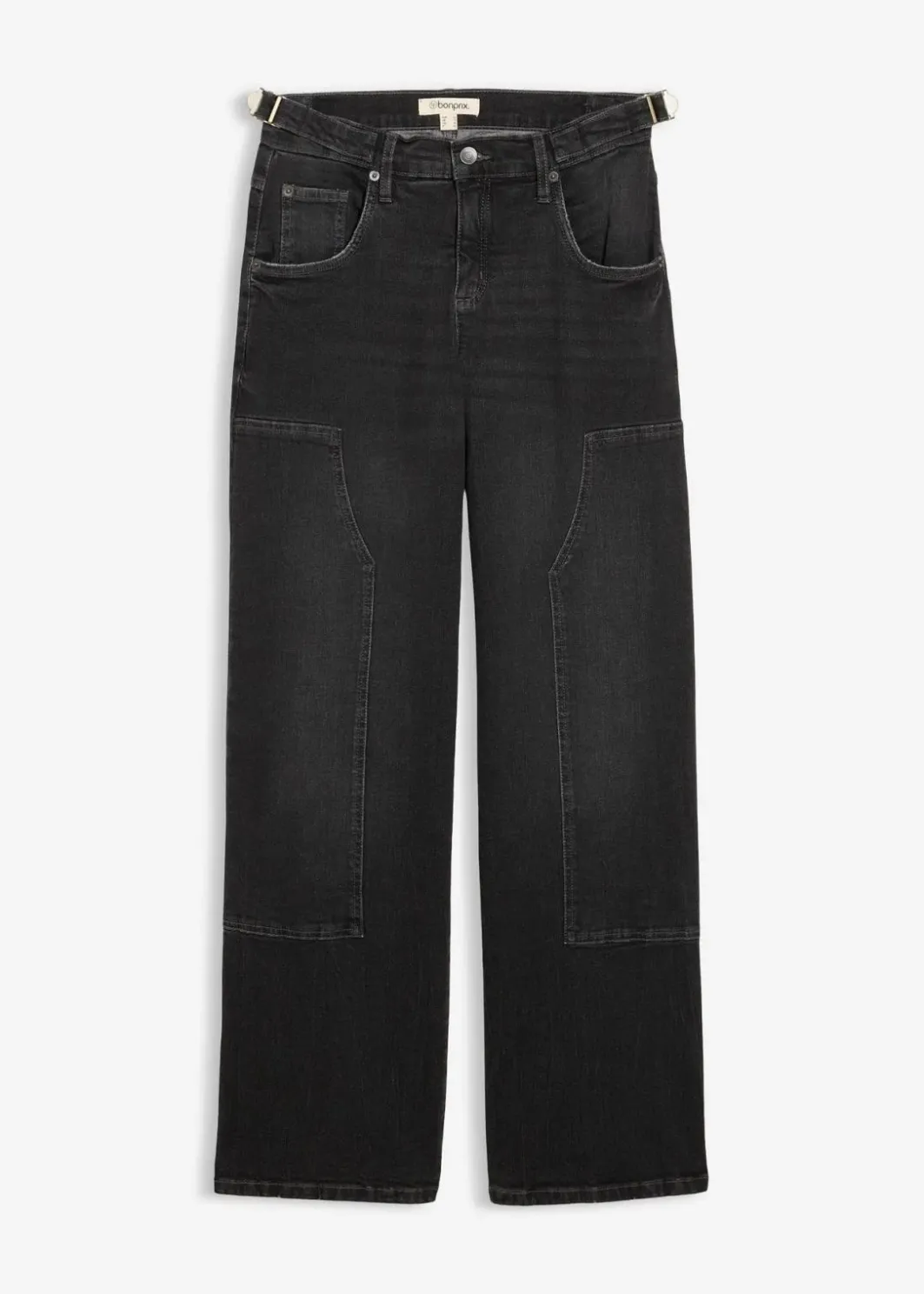 Online Wide-Leg Jeans Mid Waist Damen Jeans|Kurzgrößen