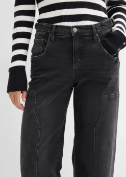 Online Wide-Leg Jeans Mid Waist Damen Jeans|Kurzgrößen
