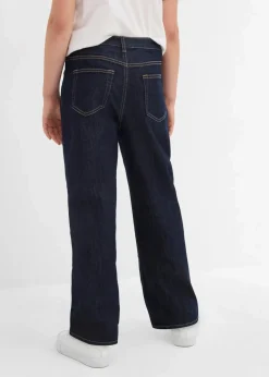 Discount Wide-Leg Thermojeans mit Jerseyfutter Mid Waist Kinder Mädchen 9-16 Jahre·Jeans