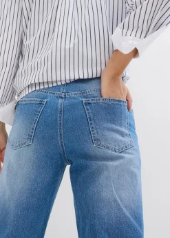 Damen bonprix Jeans|Bekleidung·Shirts & Tops|Wide-Leg-Jeans High Waist