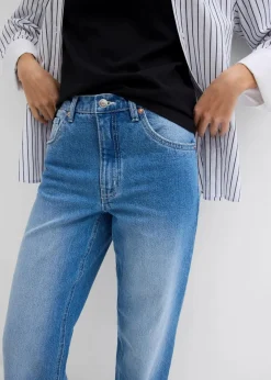 Damen bonprix Jeans|Bekleidung·Shirts & Tops|Wide-Leg-Jeans High Waist